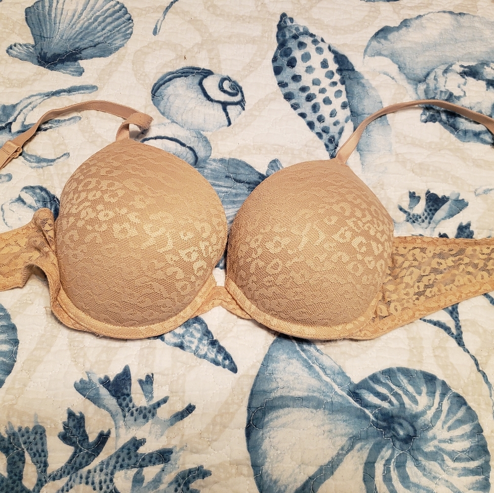 PINK lace push up bra
